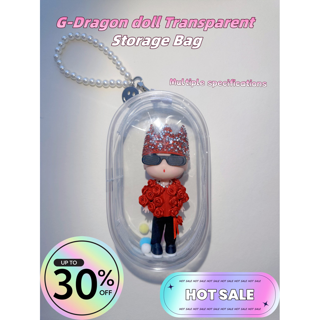 GD Doll Bag Labubu Diaper Bag High Transparent PVC Transparent Storage ...
