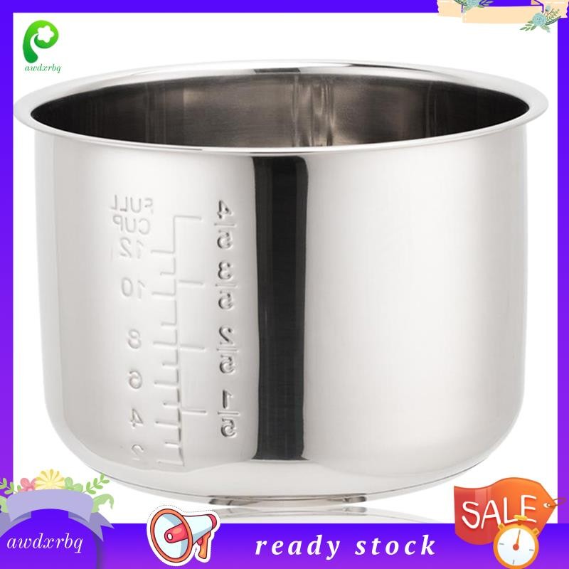 [awdxrbq] Stainless Steel Rice Cooker Inner Pot 5L,with Scale for Rice ...