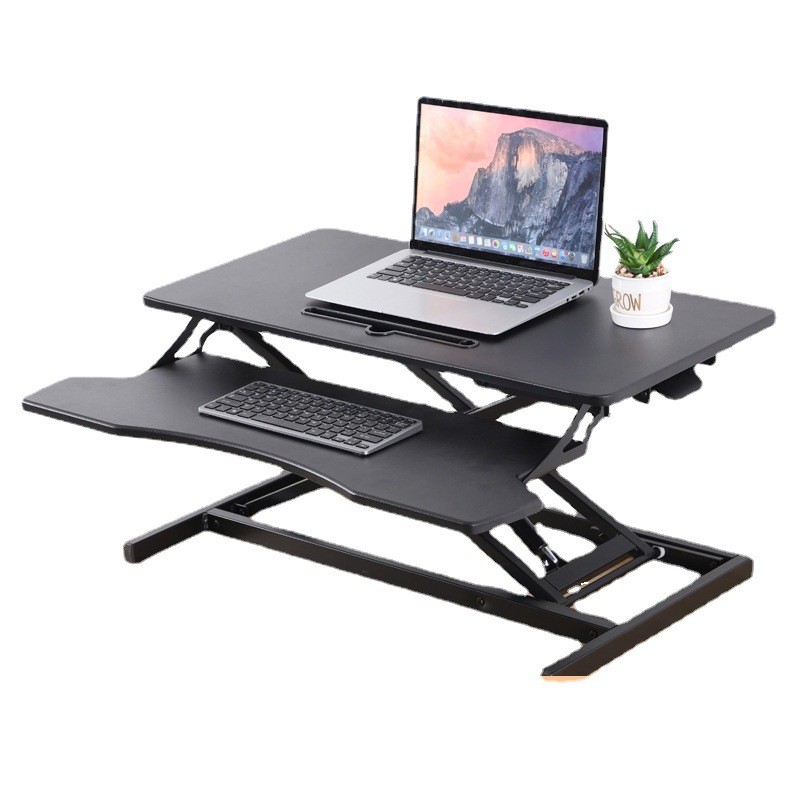 Standing Lifting Desk Desktop Computer Heightening Stand Foldable ...