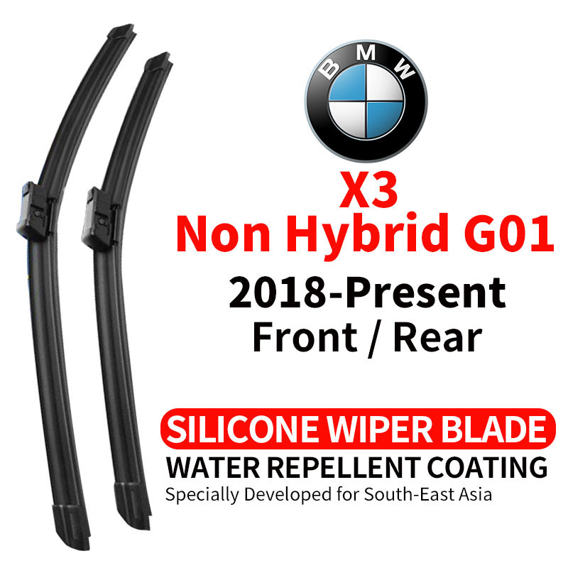 Hydrophobic Wiper BMW X3 Non Hybrid G01 2018 to Present SUV MPV Windows ...