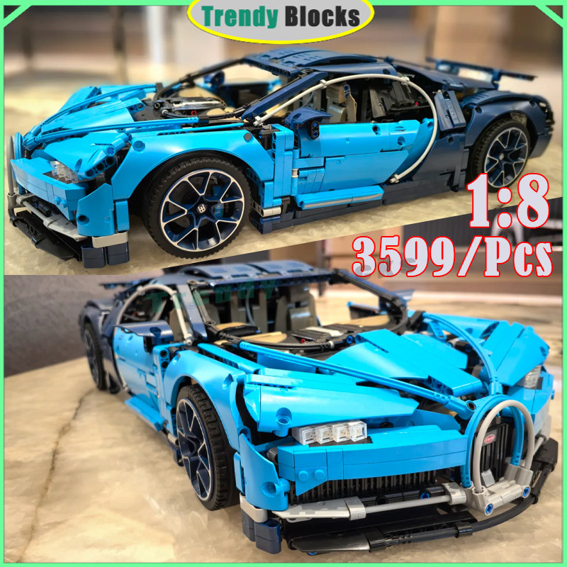 42083 Chiron Building Blocks Sports Car Technic 1:8 Car V16 Engine Boys ...