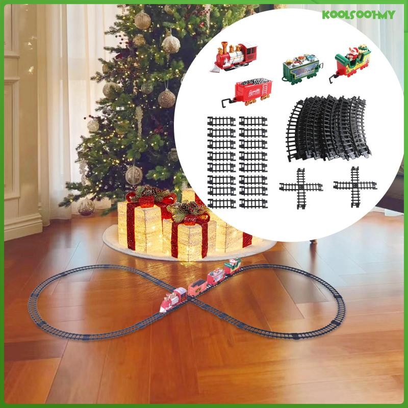 [KoolsoobdMY] Christmas Electric Train Set Around The Tree Electric Toy ...