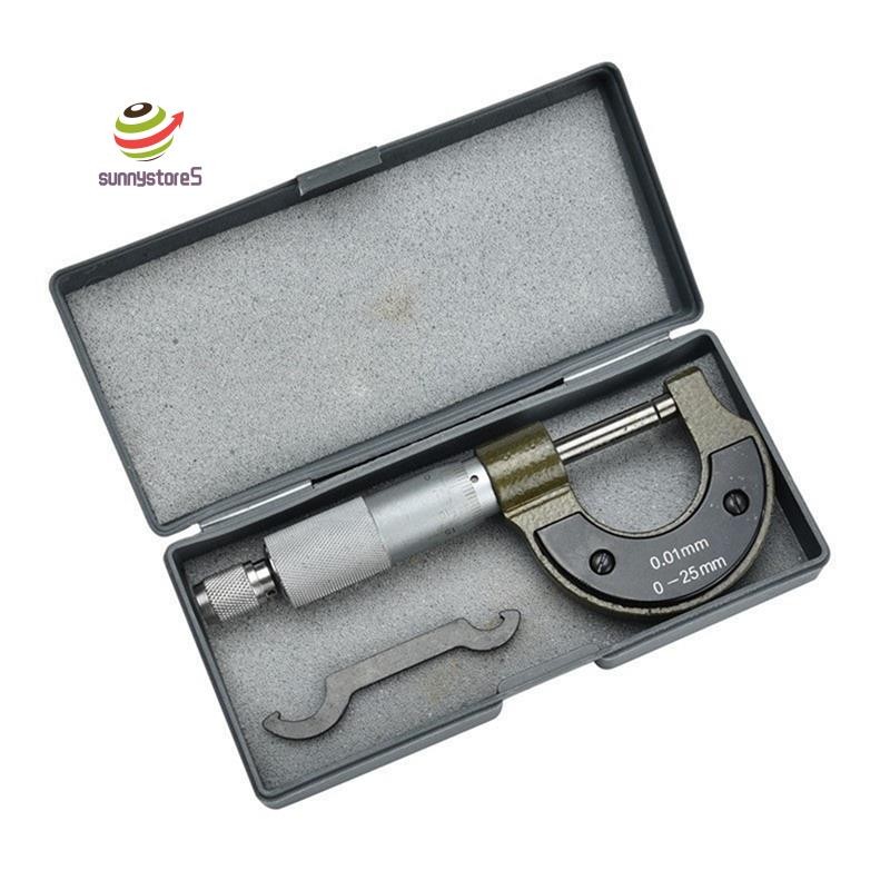 High-Precision Micrometer Circular Tube Diameter Measuring Ruler 0-25mm ...