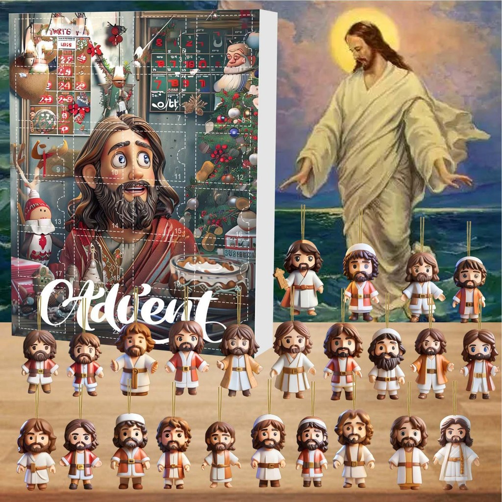 Nativity Advent Calendar 2d Nativity Scene Story Calendar Acrylic ...
