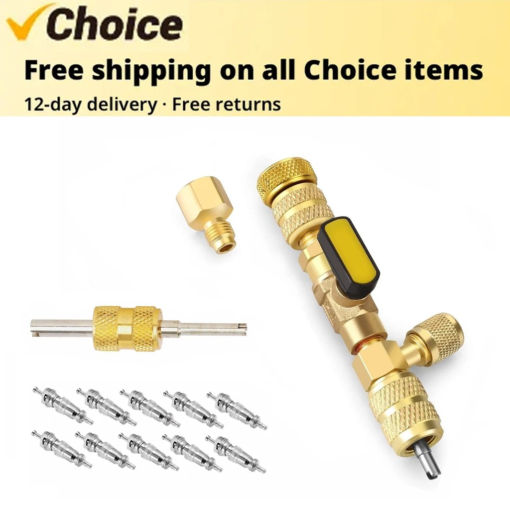 Hyppkl R410A R22 Valve Core Remover Installer Tool with Dual Size SAE 1 ...
