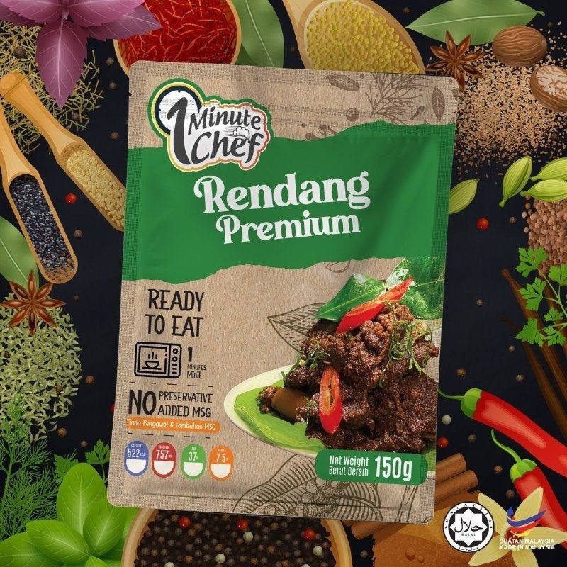 One Minute Chef Daging Rendang Padu Dan Sedap | Shopee Malaysia