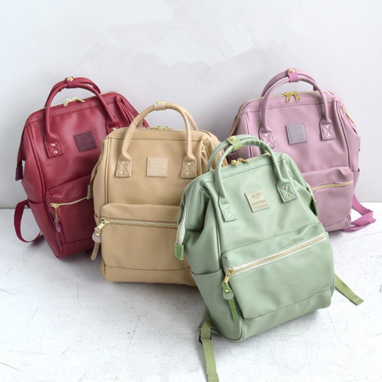 20 35L Urban Simplicity Japanese anello Rakuten Leather Backpack Simple Female College Student Women Fashion Large Capacity Backpack Middle School Student Backpack Shopee Malaysia