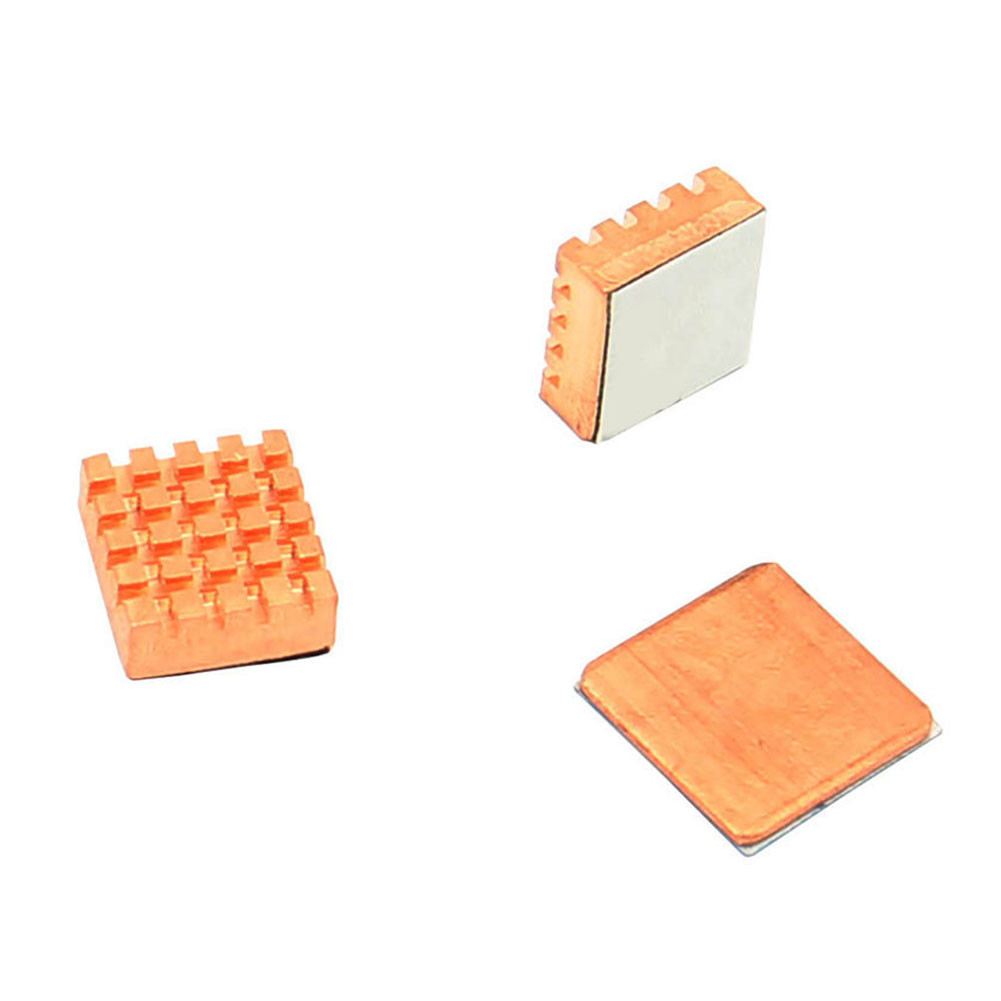 3pcs Copper Metal Heat Sink Cooler Heatsink Radiator for Raspberry Pi ...