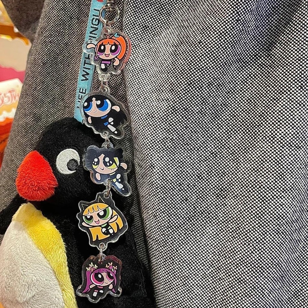 Powerpuff Girls Pendant Merchandise String Cartoon Acrylic newjeans ...