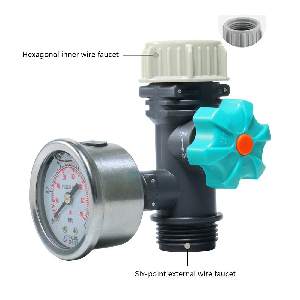 Automatic Water Pressure Regulator Valve with Gauge Meter Water Valve