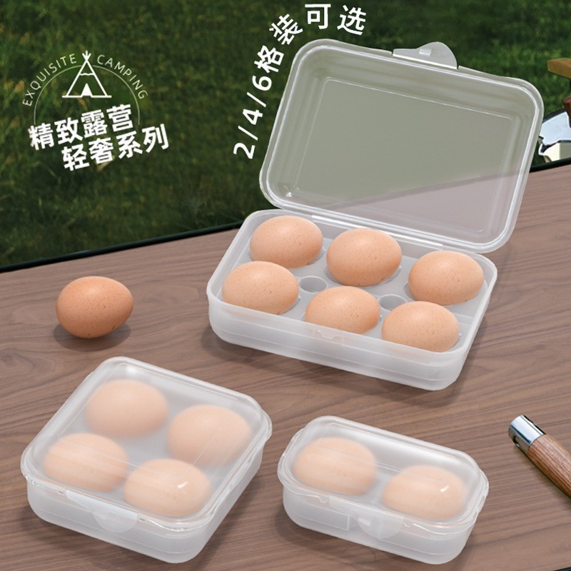 Liyun Set Of 6 Plastic Egg Cups Shatterproof Caping Egg Holder Ade Of Plastic With Practical