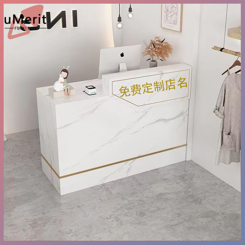 Cashier counter simple small bar counter cabinet clothing store ...