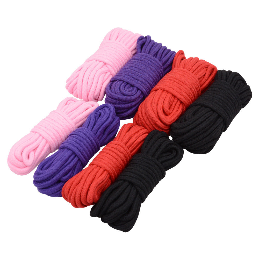 5m 10m Cotton Rope Bed sm Binding Rope Hand Foot Bondage Training Adult ...