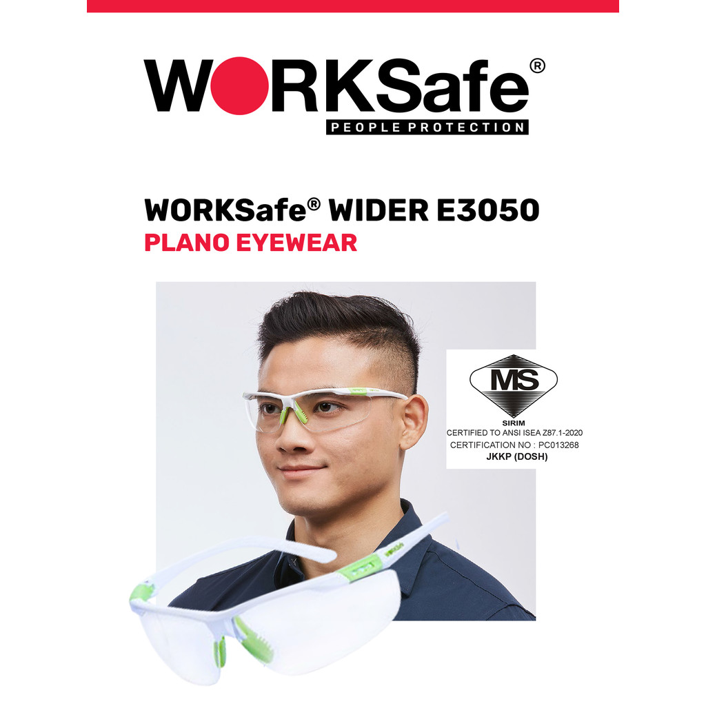 WORKSafe® WIDER E3050 Safety Eyewear | Shopee Malaysia