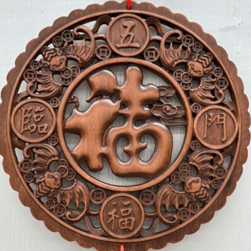 k清代・木彫り 收藏 【老木架藏佛掛屏唐掛飾擺件 】 中國古美術