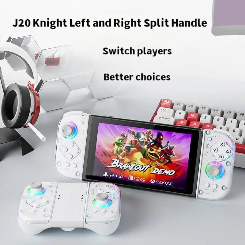 AOLION J20 left and right Hall joystick split game controller JoyCon ...