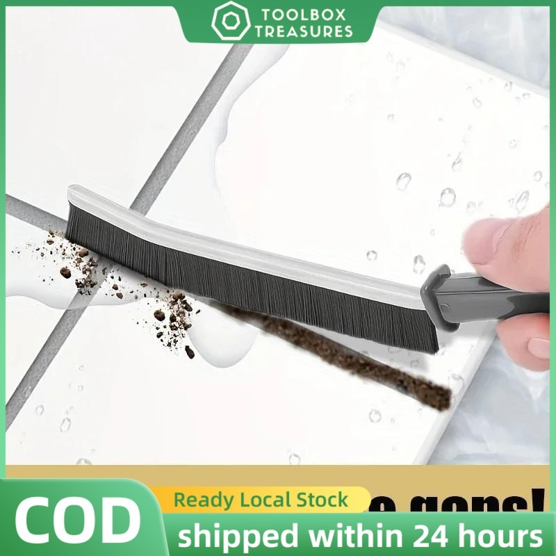 Multi-purpose Slit Cleaning Brush Durable Stiff Bristle Long Handle ...