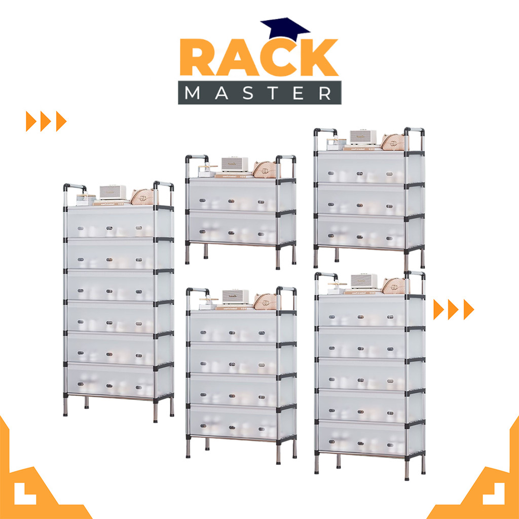 𝗥𝗔𝗖𝗞 𝗠𝗔𝗦𝗧𝗘𝗥 Simple Floor Standing Shoe Rack Dormitory Dust Proof Shoe ...