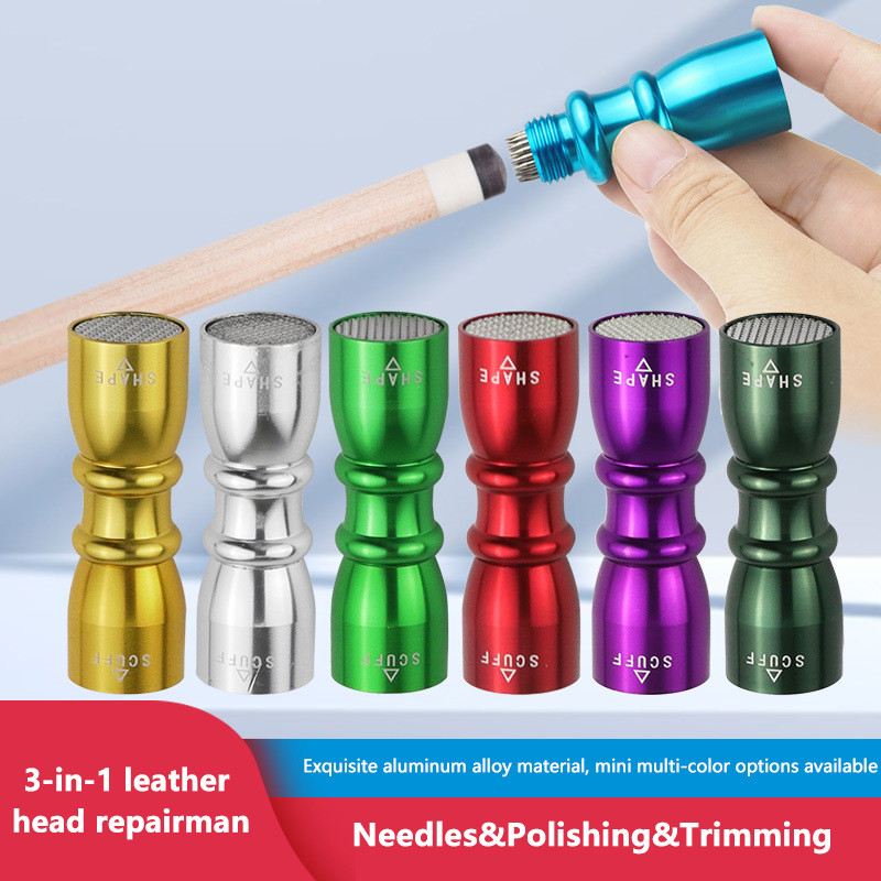 [ndr] 1PC Cue Tip Stick Shaper Billiard Pool Accessory Tapper Scuff ...