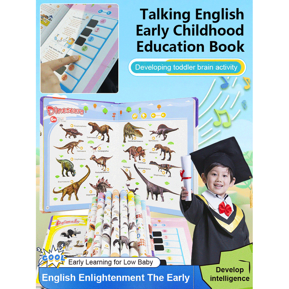 Learning interest Intelligent Point Reading Monogrammed Learning Book ...