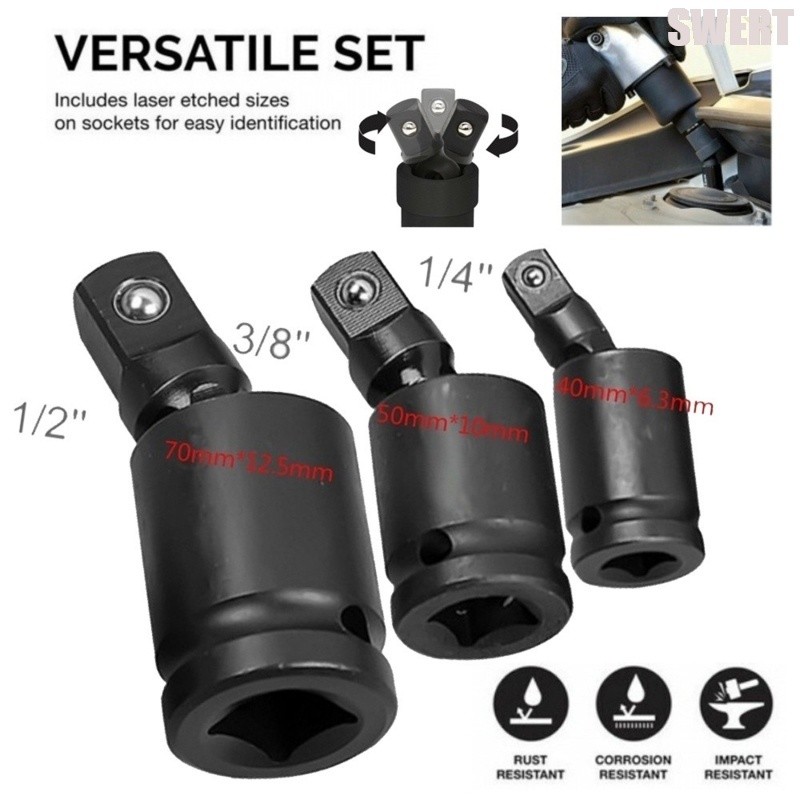 Universal Joint Bar Socket Extension Bar Socket Impact Adapter Swivel ...