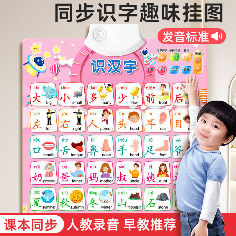 Shop Pinyin Spelling Audio Wall Chart Learning Children Literacy Audio ...