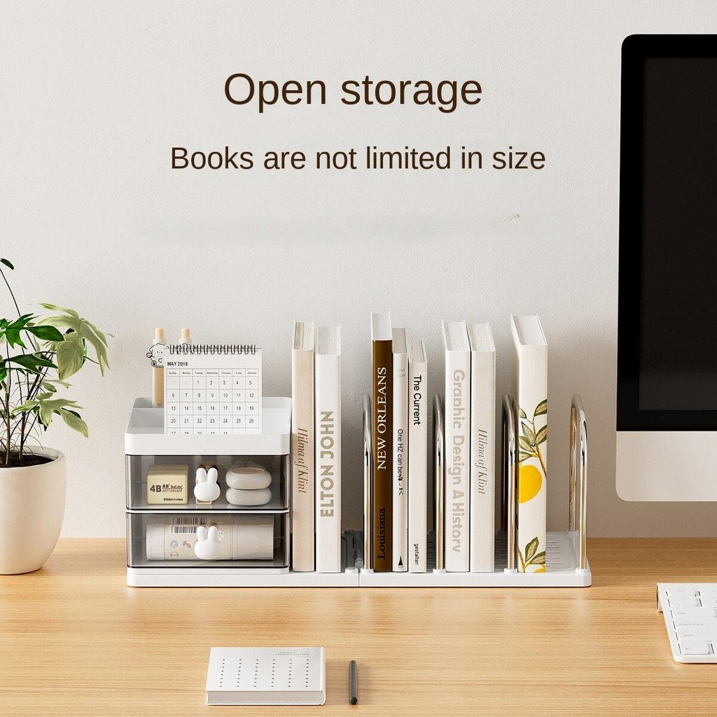 Simple and transparent desktop office desk student stationery drawer ...