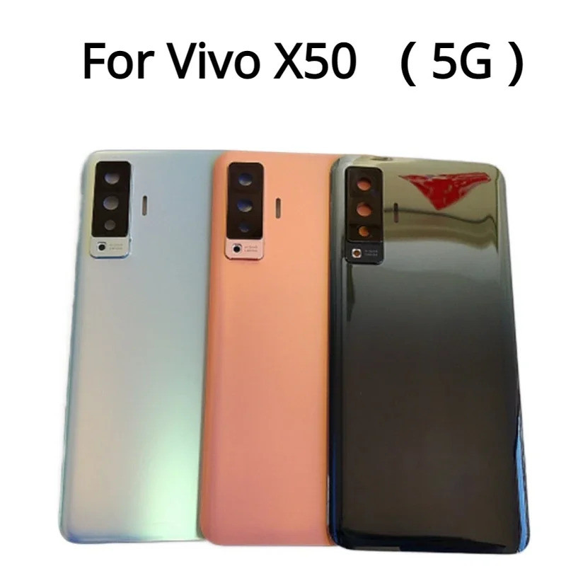 For Vivo X50 5G V2001A Back Battery Cover Rear Housing Door Glass
