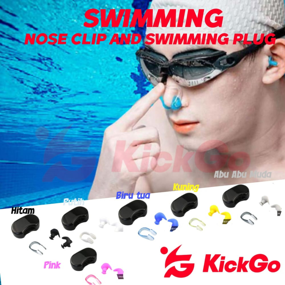 [366SH] Adult Children's Swimming NoseClip Ear Muffs and Nose Clips ...