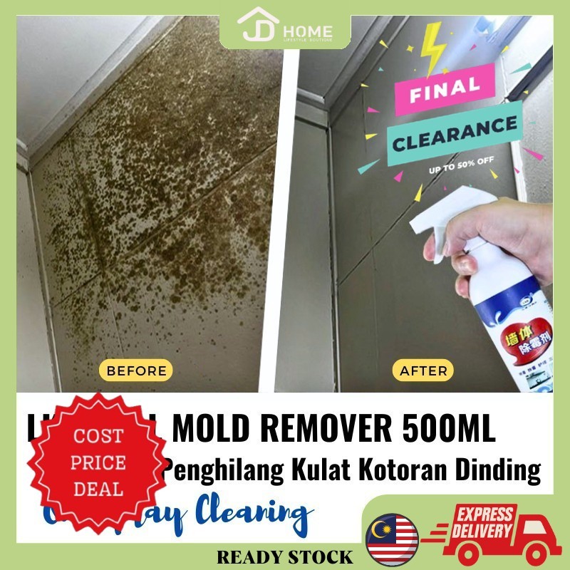 LKB Penghilang Kulat Kotoran Dinding 500ML/ Wall Mold Remover Spray ...