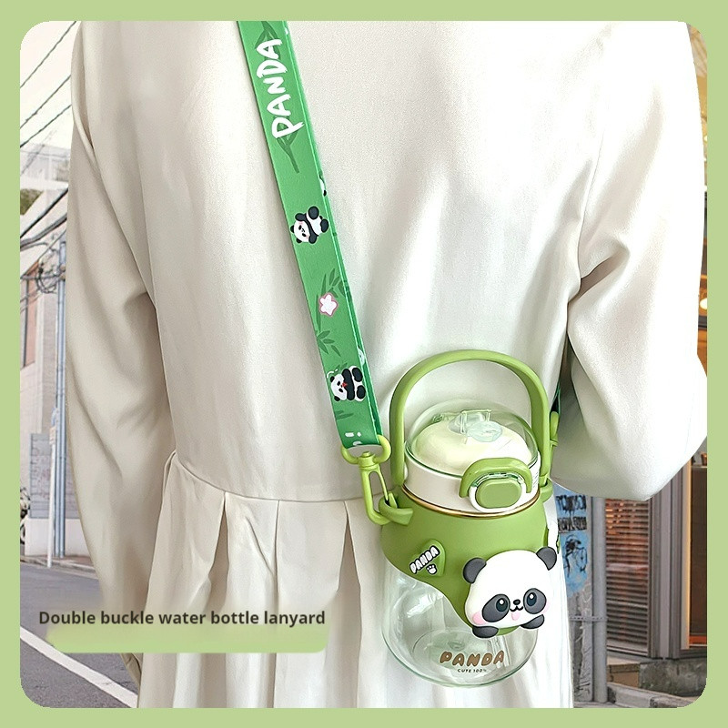 [Cartoon Water Cup Strap Lanyard] Big Belly Cup Diagonal Anti-dropping ...