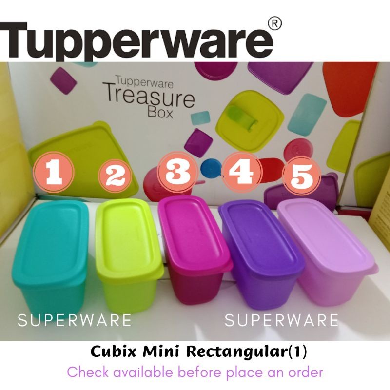 Tupperware -Cubix Mini Rectangular(1) (Limited release) | Shopee Malaysia