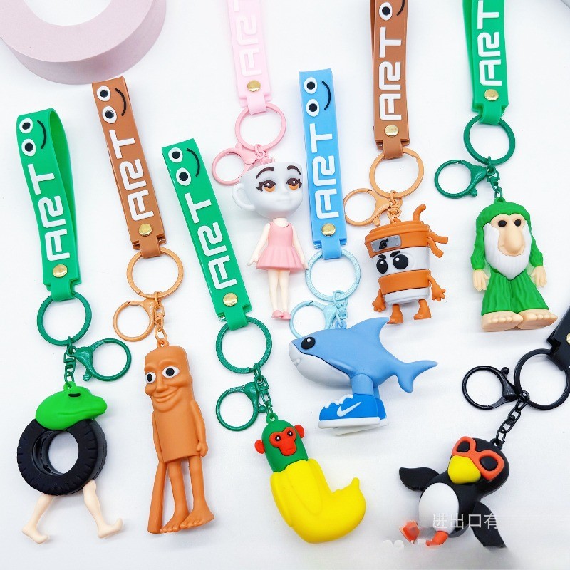 Italian Brainrot Keychain Tralalero Tralala Tung Tung Tung Sahur ...