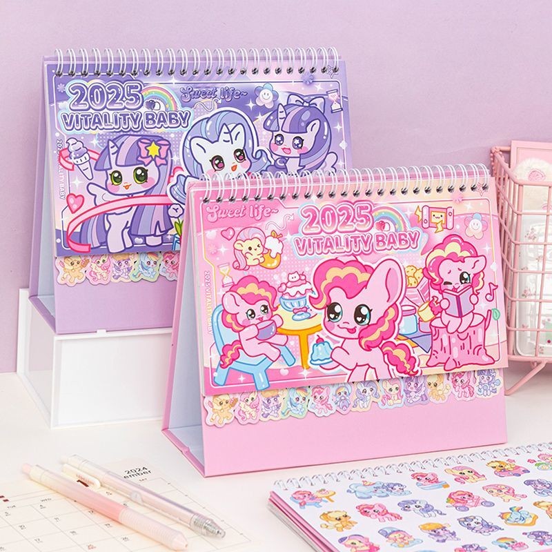 [Ready Stock] My Little Pony Calendar 2025 Desk Calendar Cute Cartoon ...
