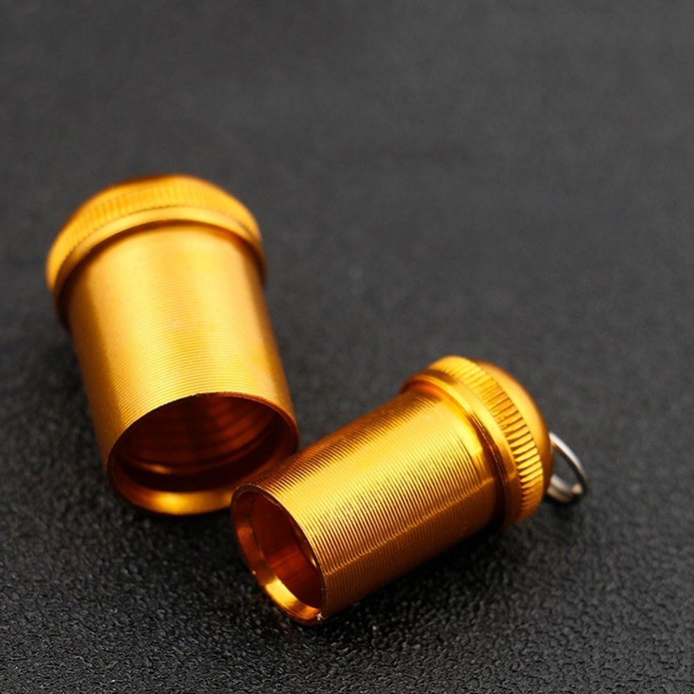 Rear Plug Pesca Rod End Cap With Pull Ring Yellow Color Aluminum Alloy ...