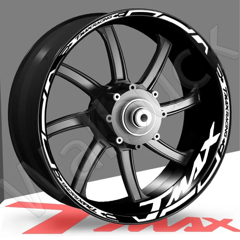 Motorcycle Reflective Inside of Wheel Stickers Rim Decals Hub Stripe ...
