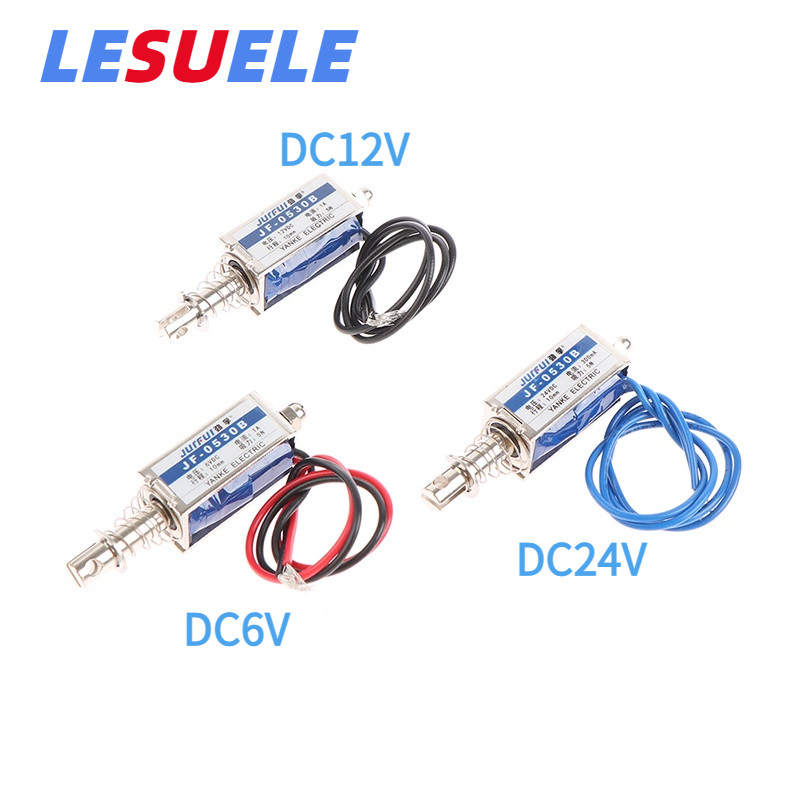 JF-0530B DC 24V 10mm 5N Push Type Open Frame Actuator Solenoid