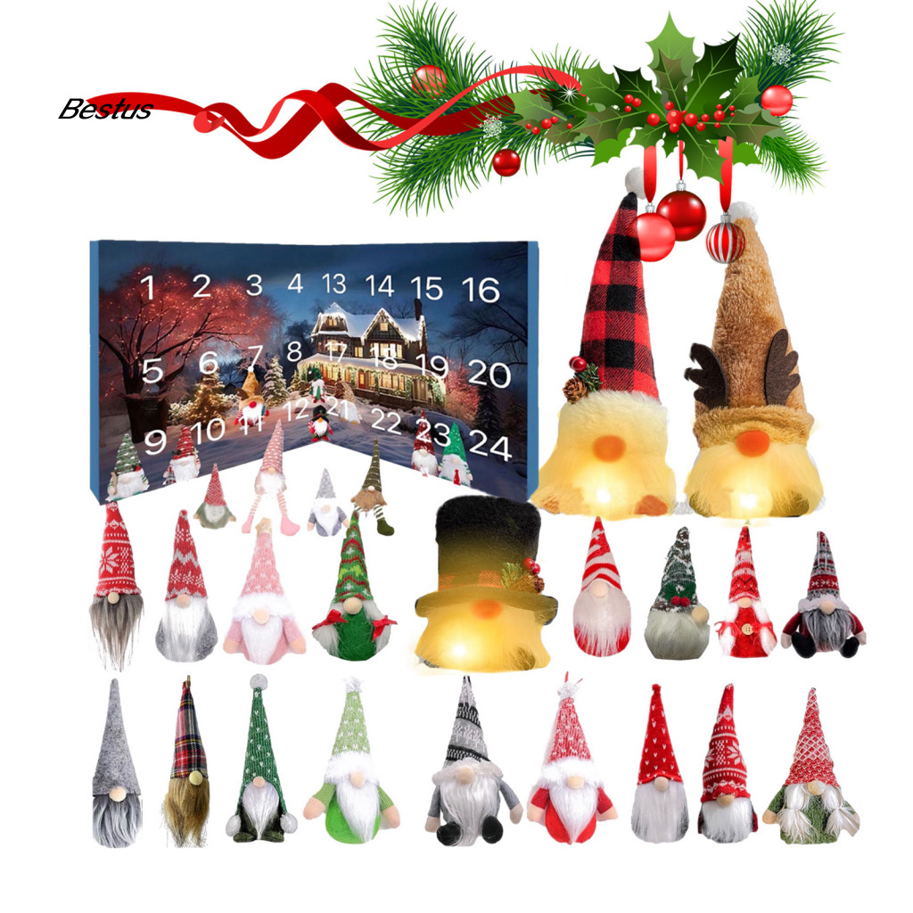 Bestus| Holiday Elf Countdown Calendar Long-lasting Advent Calendar ...