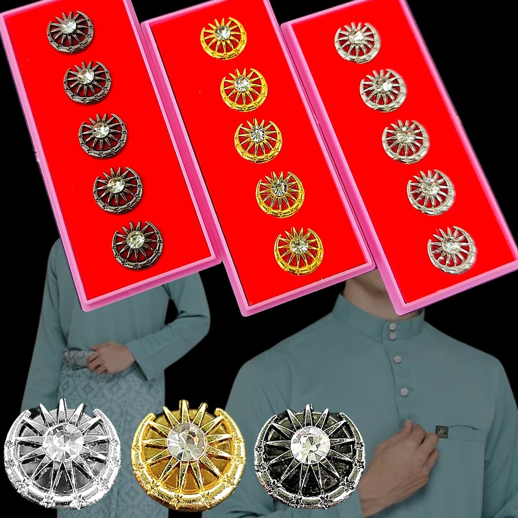 Butang Button Baju Melayu Bulan Bintang Raya Batu Premium Eksklusif ...