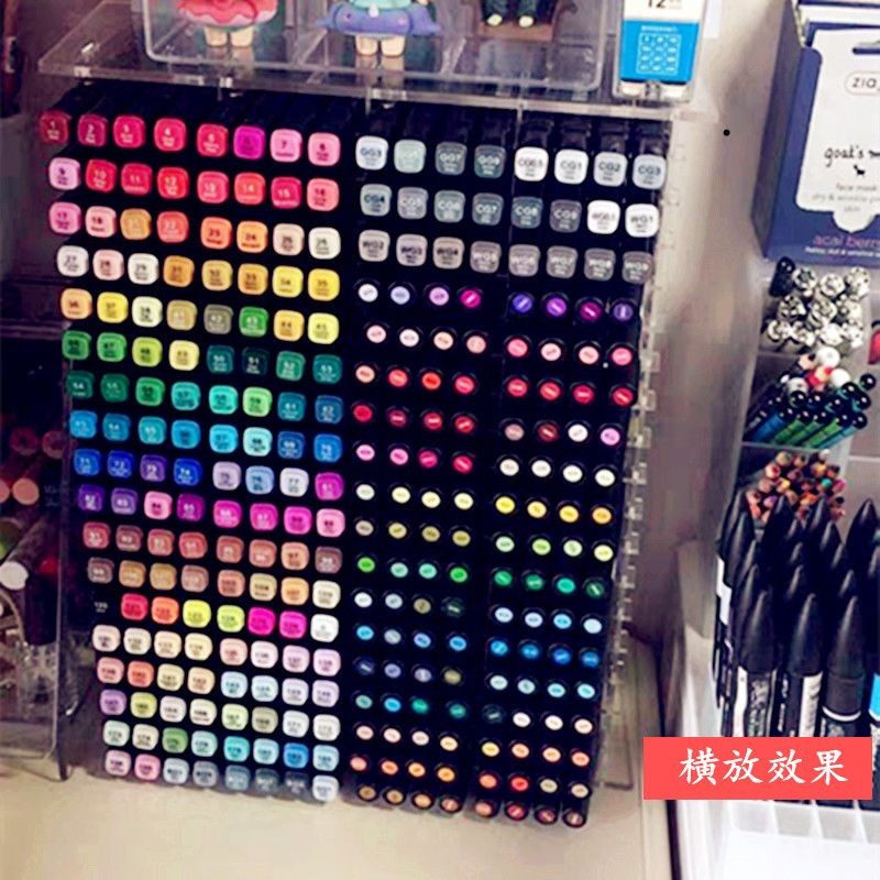 Marker Transparent Storage Rack Diagonal Pen Holder Acrylic Pen ...