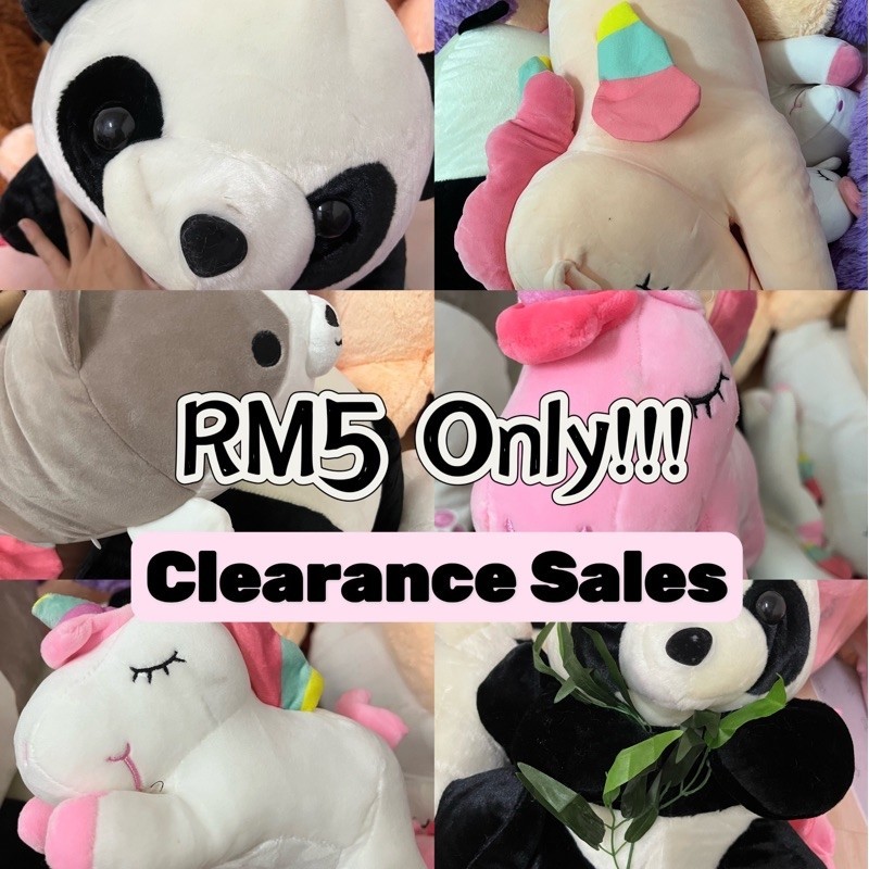 Defect Dolls plushies Panda Unicorn Dolls Teddy Bear selling Murah ...