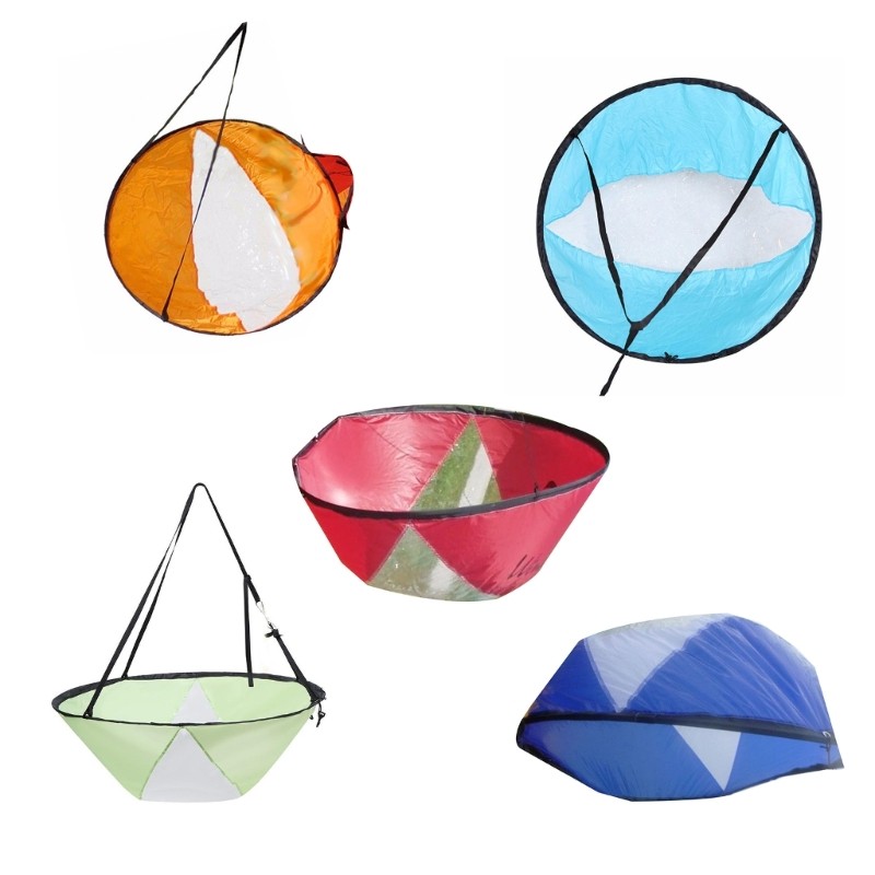 Foldable Kayak Sail Clear Window Downwind Kayak Sail Windsurfing Sail ...