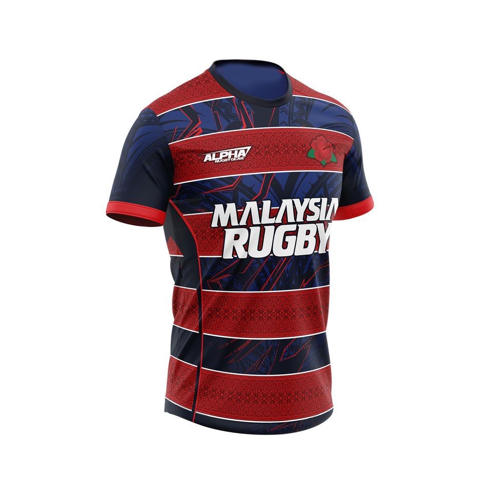 Malaysia Rugby Jersey 2023 Custom Plus Size Baju Jersi Rugbi Short ...