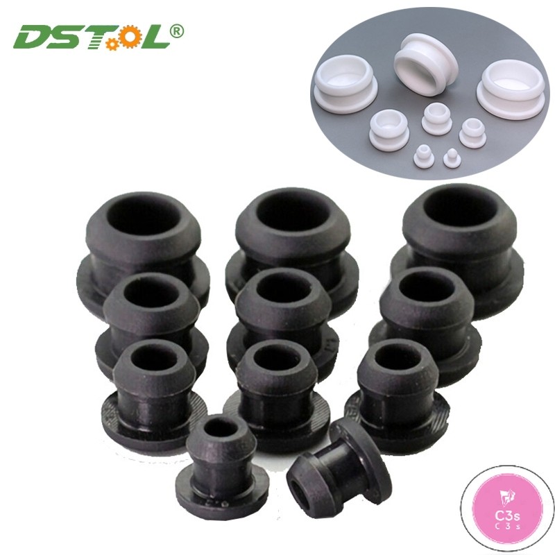 C3S 5/10Pcs 2.5-15mm Conical Snap-on Silicone Rubber T Type Plug ...