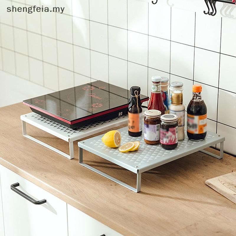 [shengfeia] Induction Cooker Storage Shelves Microwave Shelf Stand ...