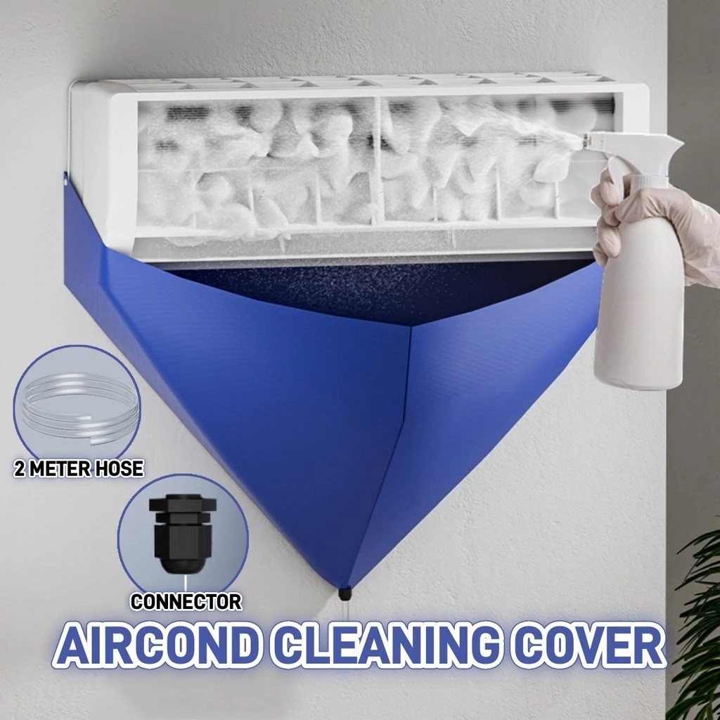 Reuseable Thicken Aircond Cleaning Cover PVC Protective Clean Bag ...