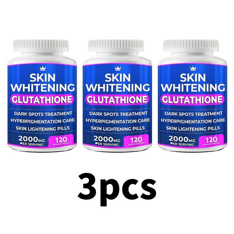 glutathione Whitening pill Skin Brightening Anti Aging Effects Lighten EFFECTIVE SKIN glutathione 120 capsules
