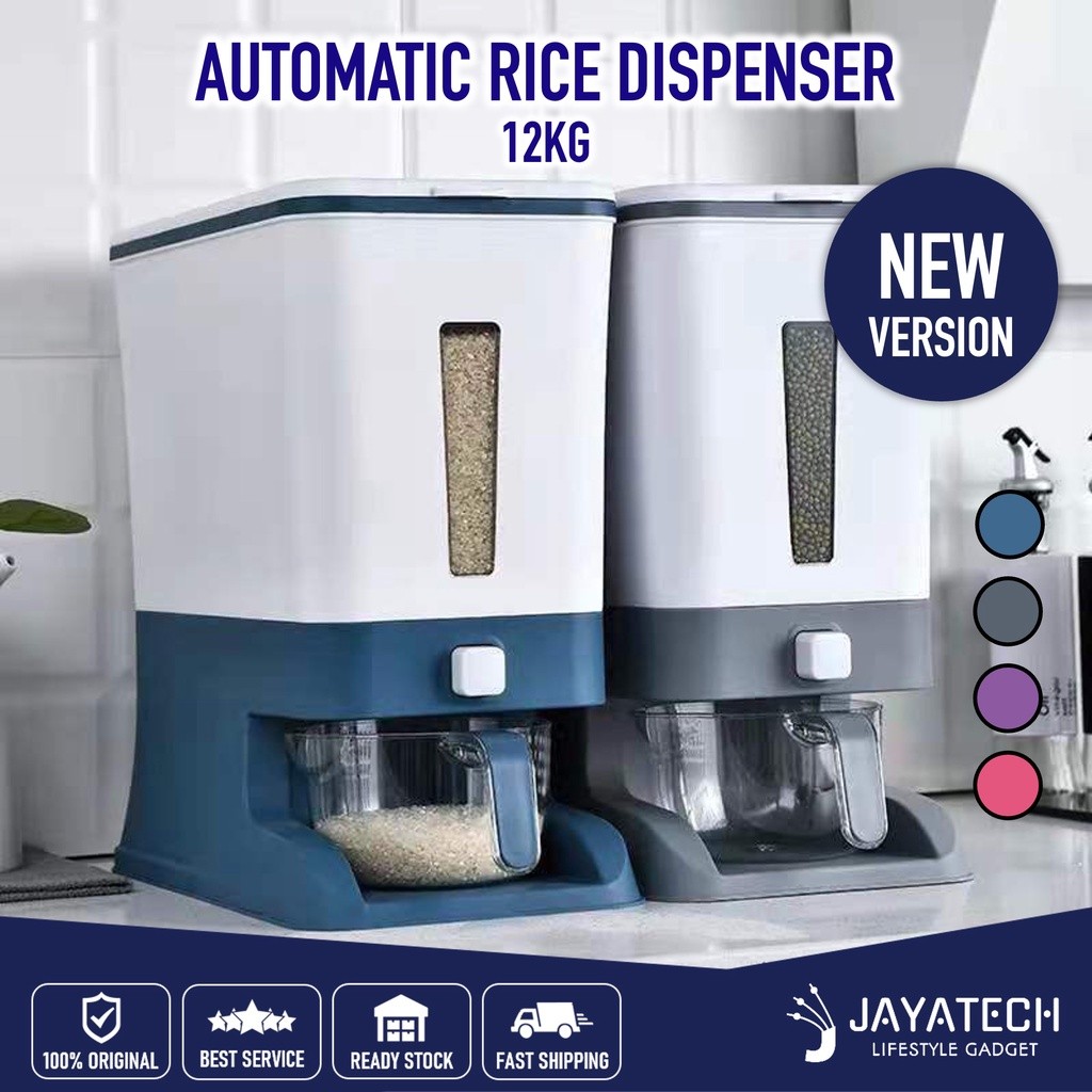 12KG AUTOMATIC RICE DISPENSER WITH RINSING CUP SMART RICE DISPENSER ...