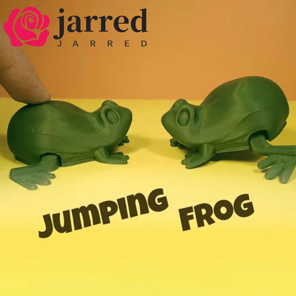 JARRED 3D Printed Frog Model, Ornament Flexible Jumping Frog Desk Toys ...