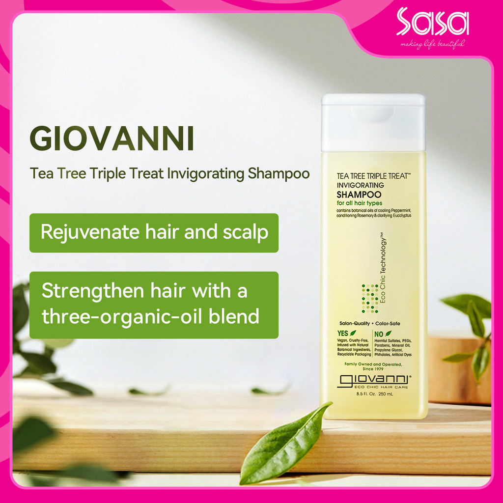 Giovanni Tea Tree Triple Treat Shampoo (250ml) | Shopee Malaysia